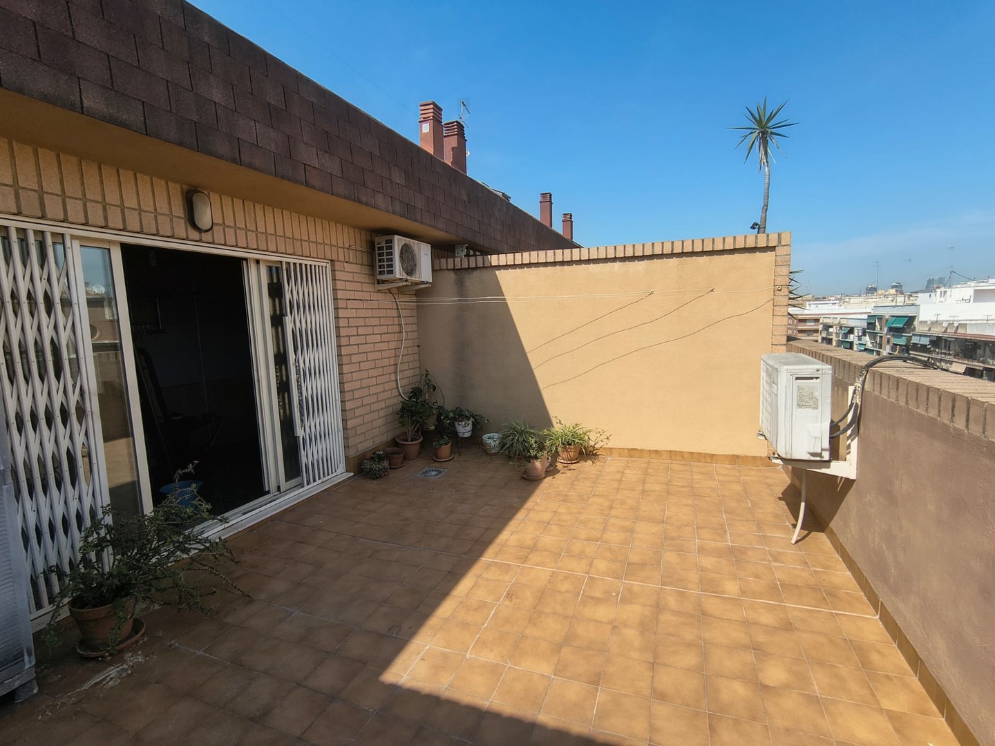 A la venta este ático ideal para parejas con terraza amplia y soleada, consta de salón comedor, cocina, un baño y un dor